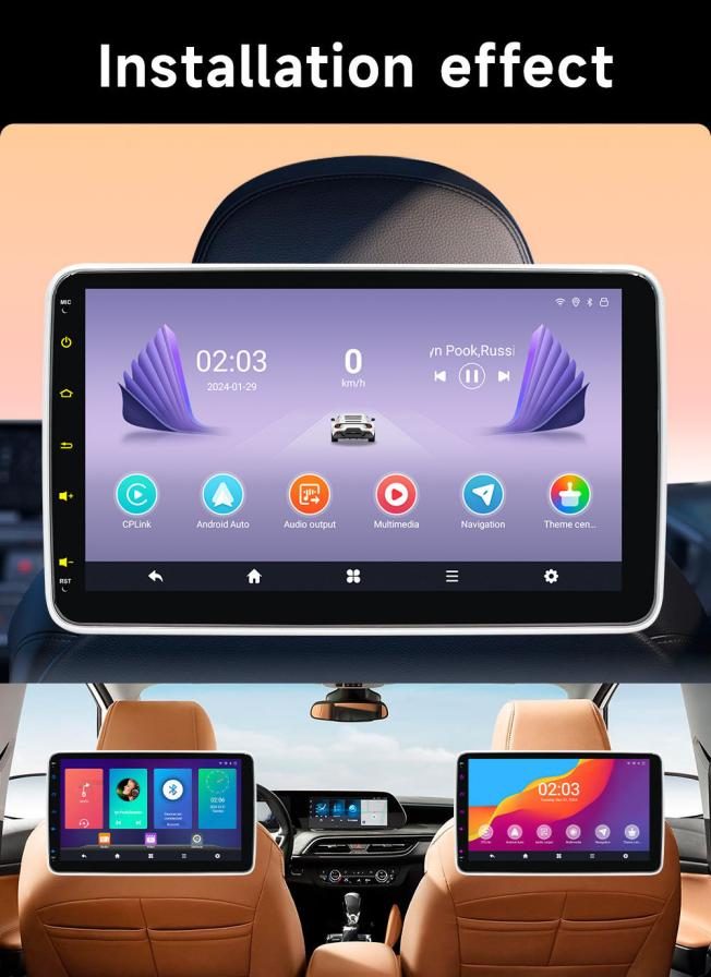 10-Inch Android 15 Car Radio with CarPlay Screen 2