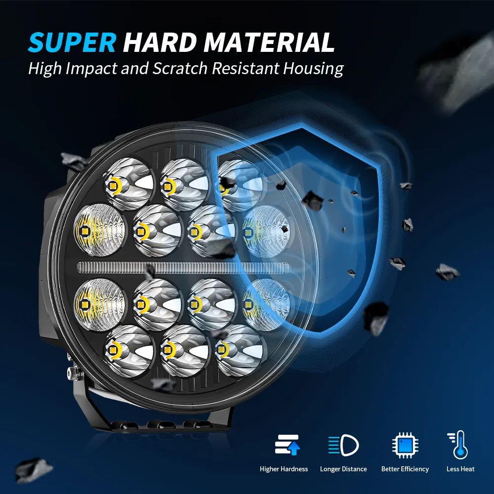 7-Inch Round Double-Row LED Driving Light 2