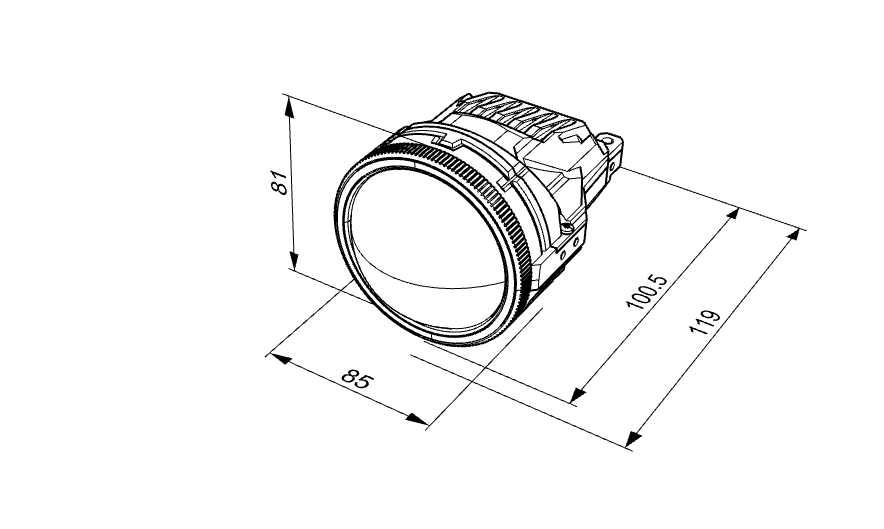 WG10 Fog Lamp Projector Lens 2